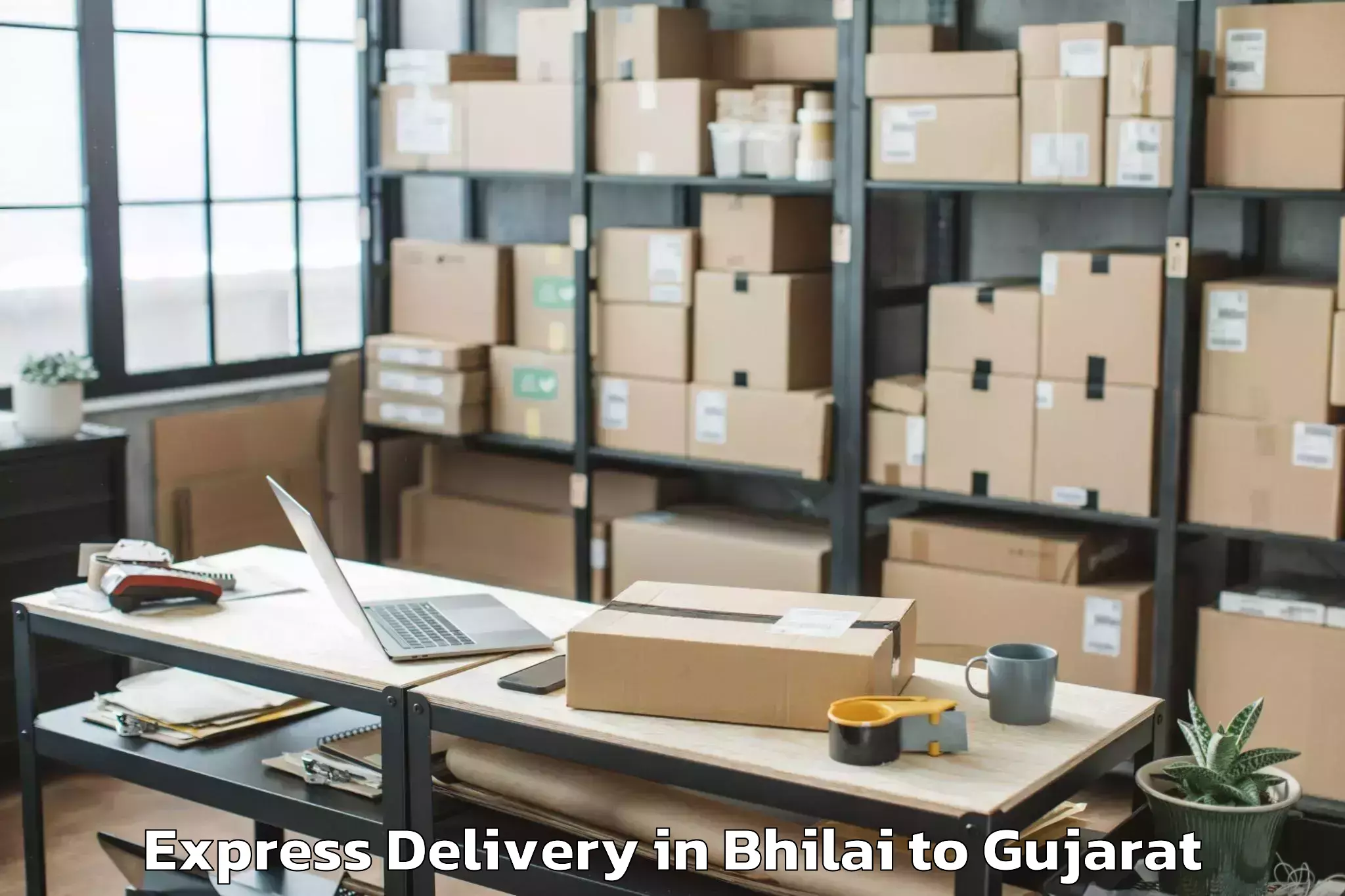 Efficient Bhilai to Becharaji Express Delivery